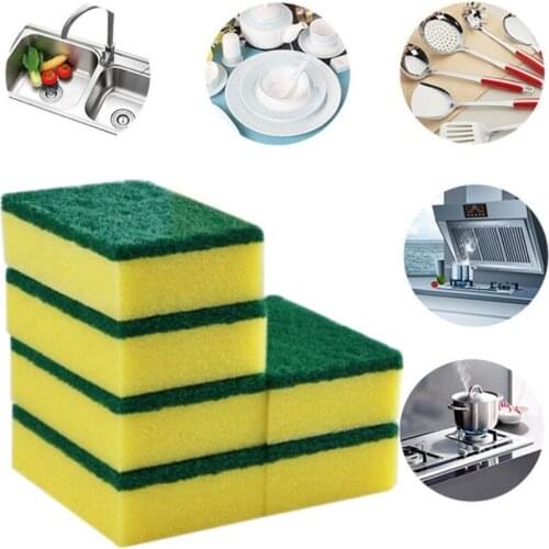 30/20pcs Dishwashing Sponge Kitchen Nano Emery Magic Clean Rub Pot Rust Focal Stains Sponge Removing Kit Cleaning Brush Sponges