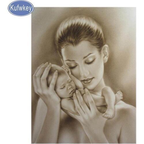 3d ,DIY,Diamond Embroidery,mom and baby Diamond Painting,Cross Stitch,Puzzle Rhinestone Mosaic kits,Full,Round/square drills