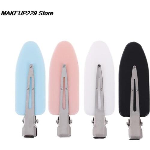 4 Pcs/lot Seamless No Bend Hair Clips Barrettes, No Mark Pin Curl Clip, Makeup No Crease Hair Clip, Hair Styling Bang Clips