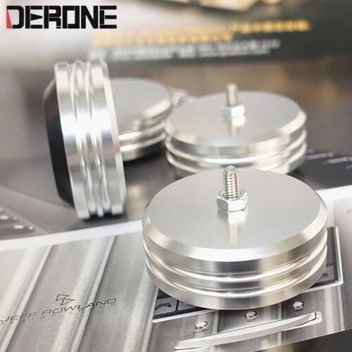 4 piece 45mm *19.5mm Aluminum Machine Foot Amplifier Feet Speaker Turntable Feet Rubber shock absorption