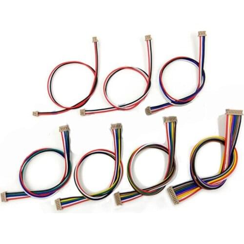 30CM P1-P1 P6-P6 DF13 Series DF13-6DS-1.25C 6 Position Housing Connector Black 0.079" (1.25mm) 1.25MM DUAL CRIMP