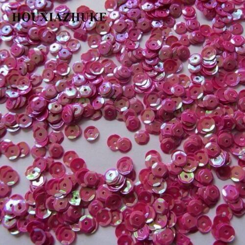 6 mm popular round concave sequins 7500 pcs per lot for sewing garment decoration