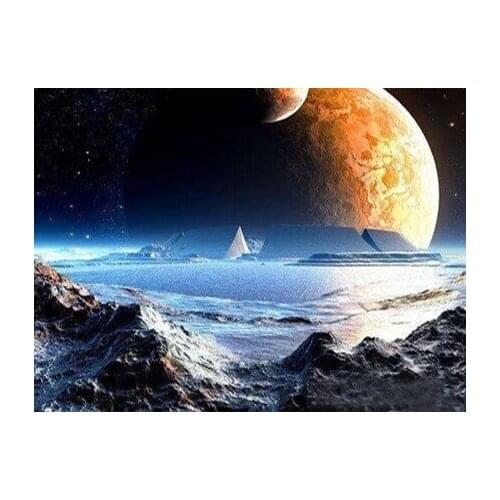 5D DIY Diamond Painting Moon Full Square Diamond Embroidery Landscape Cross Stitch Mosaic Sale Home Decoration