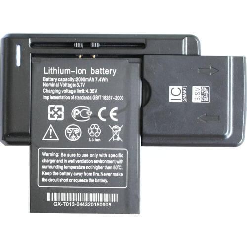Ciszean 2000mAh Backup Replacement Battery + Universal Charger For THL W200 W200s W200C Smartphone Batterie Bateria Batterij