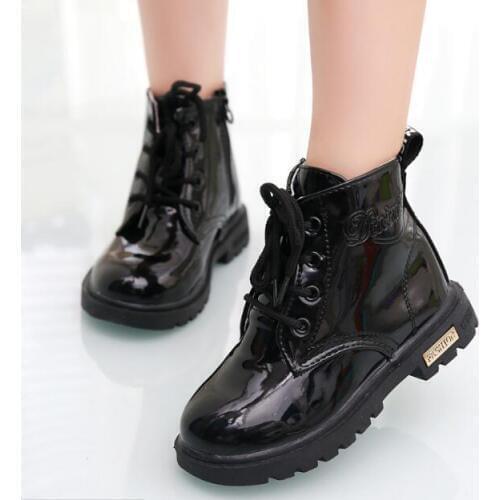 New fashion Chaussure Enfant children boots girls boys winter shoes kids rain shoes Leather Kids Sneakers
