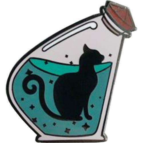 Cat Black Pin
