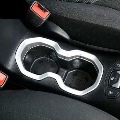 For Jeep Renegade 2015-2018 Center Water Cup Holder Trim Car-styling 1pcs Matt