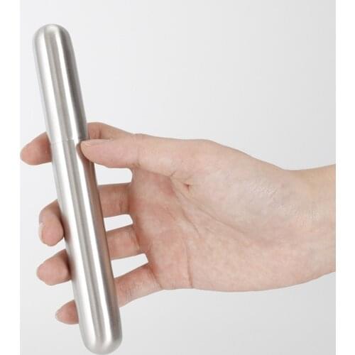 Top Grade Exquisite Thicken Stainless Steel Cigar Tube Box Tubular Cigarettes Holder Portable Smoking Accessories Cigar Gadgets