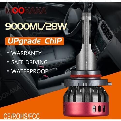 2 PCS Auto Car Headlight Bulbs Motorcycle Headlamps 6000K 12V H4 H7 H11 LED Car Lights 90W 9000LM 9005 9006 LED Headlight Bulbs