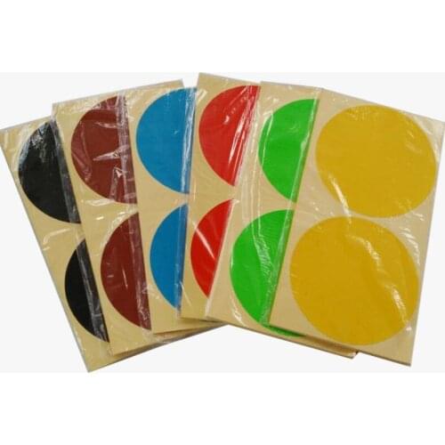 Circle Round Color Coded Adhesive Label 10cm big size large round colorful Sticker