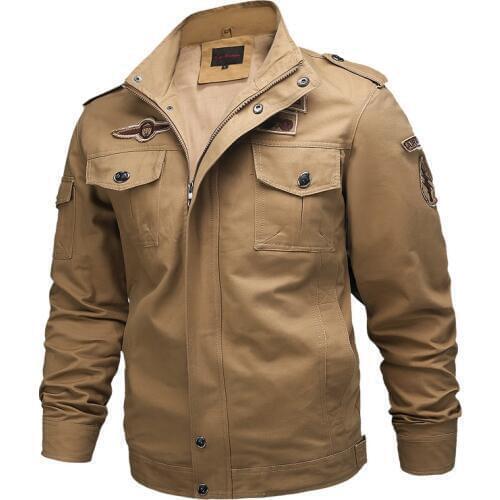 Military Jacket Winter New Cotton Mens Jacket Mens Mid-length Warm Flight Jacket Outdoor Military Combat Jacket M-6XL Coat