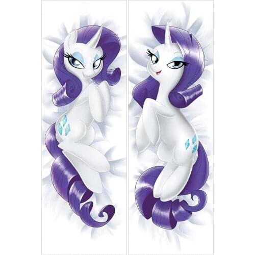 Manga Japanese Anime My Little Pony Rarity Unicorn Otaku Decorative Dakimakura Gifts Bedding Hugging Body Pillow Case 150x50 CM