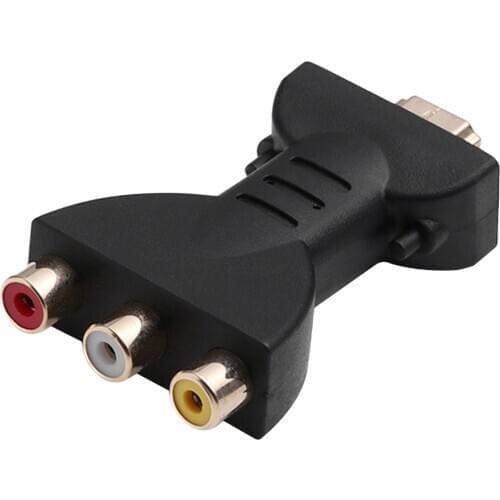 Mini HD to 3 RGB/RCA Video Audio Adapter Digital Signal AV 1080p Component Converter Accessories For HATV DVD TV TXTB1