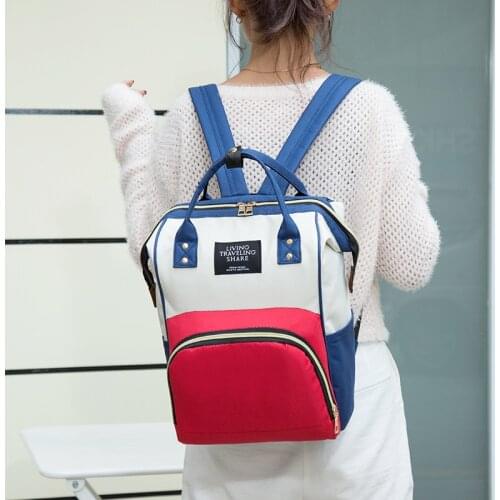 Fashion Mummy Maternity Nappy Bag Large Capacity Nappy Bag Travel Backpack Nursing Bag for Baby Care Womens Fashion Bag