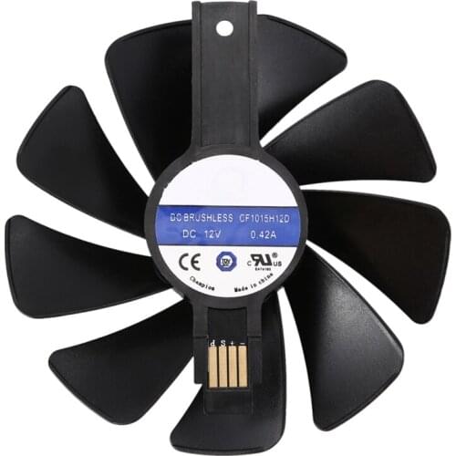 95Mm CF1015H12D DC12V Video Card Cooler Cooling Fan Replace For Sapphire NITRO RX480 8G RX 470 4G GDDR5 RX570 4G / 8G D5 RX580 8