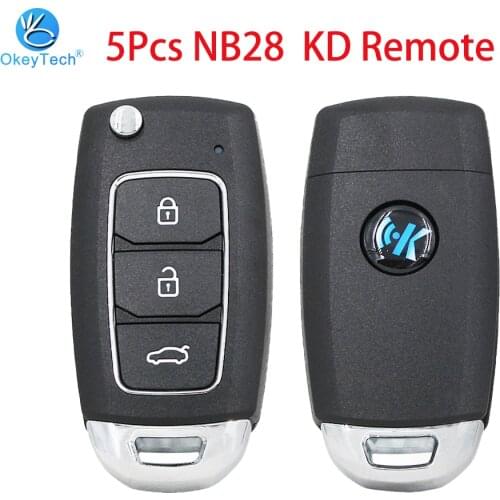 OkeyTech 5pcs/lot 3 Button NB28 Universal KD Remote Key Multi-functional KEYDIY Remote For KD900 KD900 + URG200 KD-X2 NB-Series