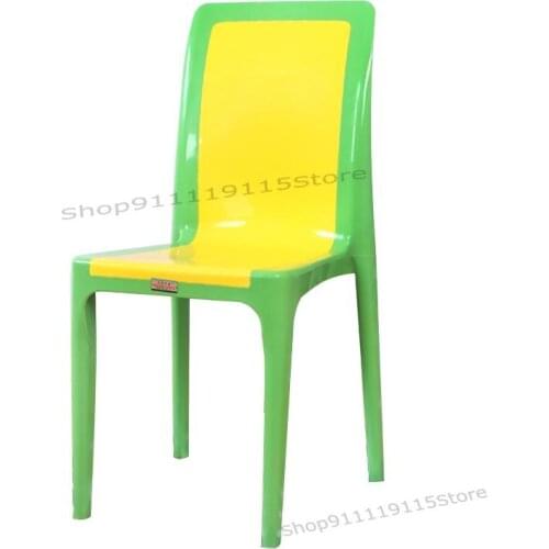 Plastic Dining Chair Adult Leisure Chair Stool Coffee Milk Tea Hotel Back Chair Personalized Business Dining Chair