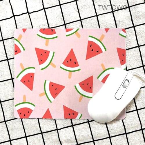 Cute Cartoon Summer Fruit Wraemelon Durable Rubber Mouse Mat Pad Gaming Mouse Pad Anti-Slip Laptop PC Mice Pad Mat Mouse Pads