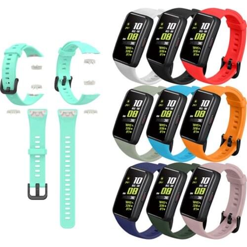 21mm TPU Smartwatch Sports Wrist Watchband For Huawei Honor Band 6 Smartband Band6 Strap Smart Wristband Band