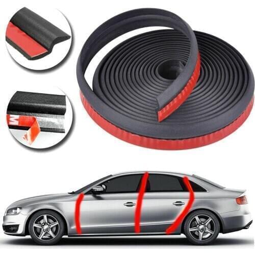 1/4/6M Z Type Car Door Edge Rubber Seal Strip Hollow Weatherstrip Trim Protector