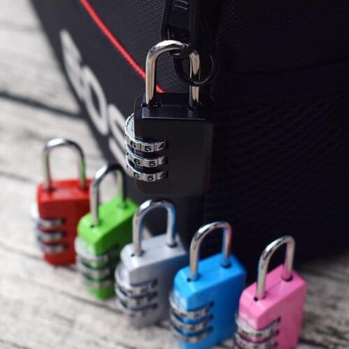 Password Code Lock Resettable 3 Dial Digit Combination Suitcase Luggage Padlock Smart Combination Lock Hardware Door Accessories