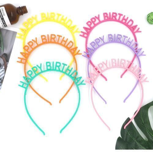 Happy Birthday Headbands Girls boy Birthday Party Decorations Kids/adult Gifts Baby Shower Decorations Event Party Supplies