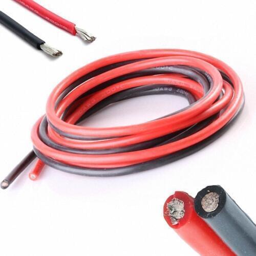 Sky-fly 2 Meters 16AWG Silicone Wire Flexible Gauge Stranded Copper Cables For RC Model Black Red Color
