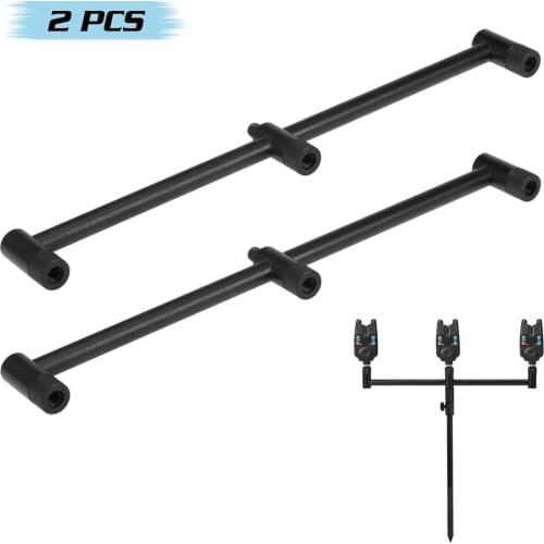 1PCS / 2PCS Carp Fishing Buzz Bars 26cm 36 cm Fishing Rod Pod Holder Black Buzzer Bar for 2 Rods fishing tackle tool