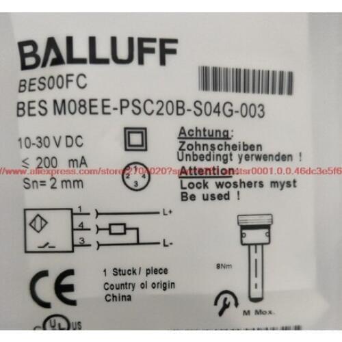 100% NEW BES M08EE-PSC20B-S04G-003 proximity switch DC PNP normally open sensor