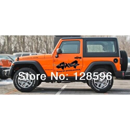 2pcs 4x4 Decal Off Road Stickers Parts For Pickup Truck Cool