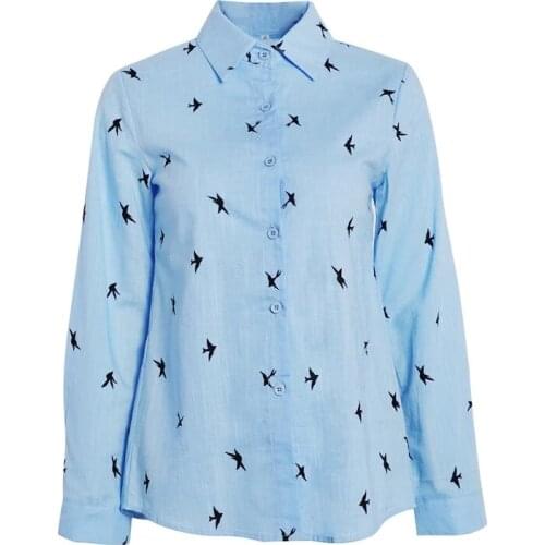 2021 New Long Sleeve Female Tops Women Print Blouses Blouses Femme Loose Office Lady Shirts Summer Tops Blouse Women Elegant