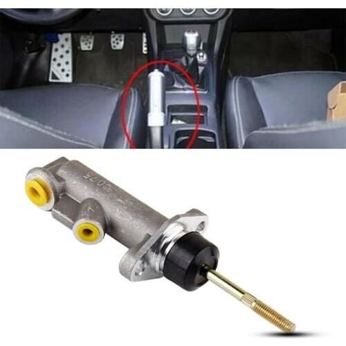 2021 Silver Car Hand Brake Pump Brake Pump Brake Remote Master Cylinder Clutch Car Accessories