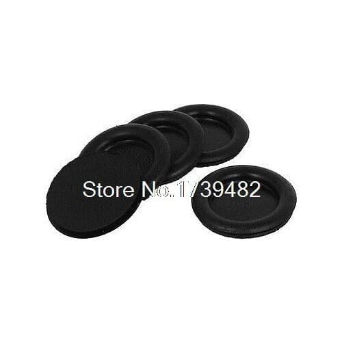 5pcs Black Rubber Closed Blind Blanking Hole Wire Cable Gasket Grommets 30mm