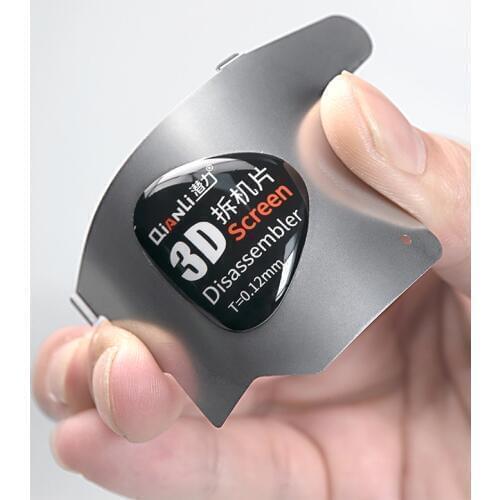 5Pcs/Lot 3D LCD Screen Disassembly Ultrathin Card Steel Sheet Pry Slice Metal Openning Tool for iPhone Android Repair Hand Tools