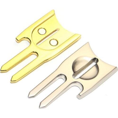 6-in-1 Divot Tool Beer Bottle Opener 6 Functions Golf Divot Tool Golf Accessories Putting Green Fork Pitch Cleaner Pitch-fork