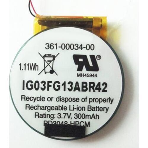Easylander Replacement RD3048 3.7V 300mAh 1.11wh Rechargeable Li-ion Battery For garmin sports watch Forerunner 405 410 405cx