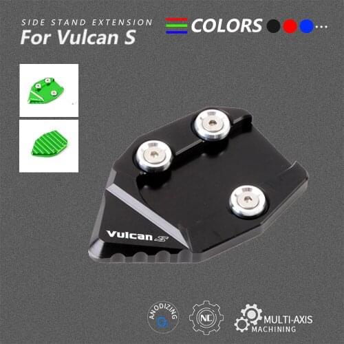 For KAWASAKI Vulcan S VN650 VN 650 2015-2018 2016 Motorcycle Accessories Kickstand Foot Side Stand Extension Pad Support Plate