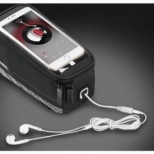 Touchscreen Cycling Bicycle Front Frame Top Tube Cell Mobile Phone Bike Bag Holder Pouch Case Pannier