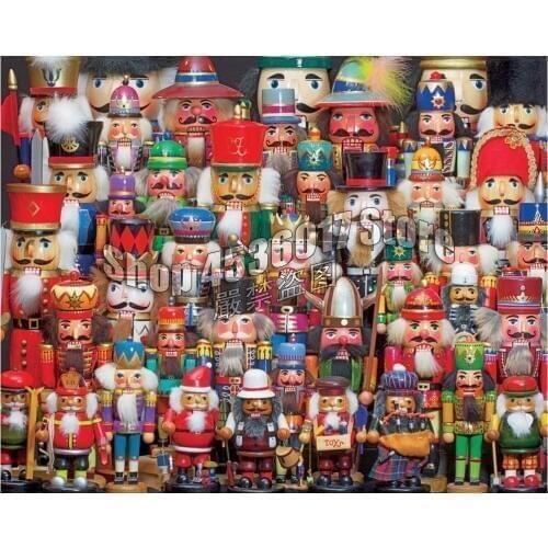 Diy Diamond Painting Full Square Nutcracker Collection Pattern Dolls Daimond Embroidery Mosaic Rhinestone Painting Wall Decor