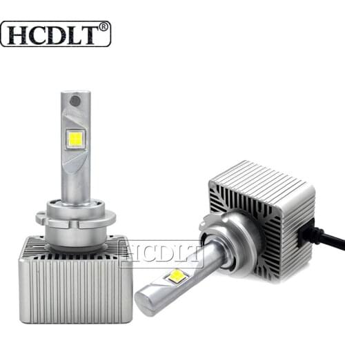 HCDLT Super Bright 70W 7600LM White 6000K Car Headlight LED Bulb Error Free D1S D2S D3S D4S D5S All In One Auto LED Lamp Light