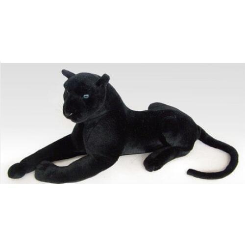 Simulation animal 95cm lying Panther plush toy black panther doll gift k0596