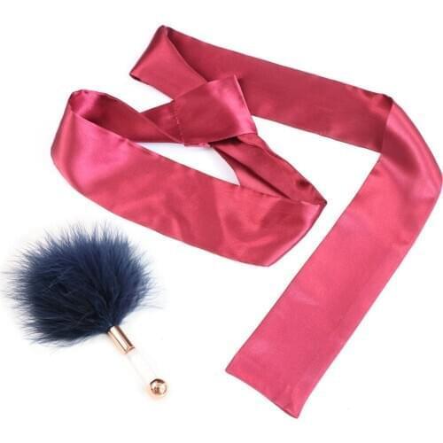 Sex Toys For Women Plush Golden Transparent Blindfolds Handcuffs