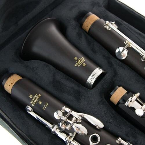 Music Fancier Club Bakelite Bb Clarinets E12F Professional Clarinet Silver Plated Keys 17 Keys With Case Mouthpiec