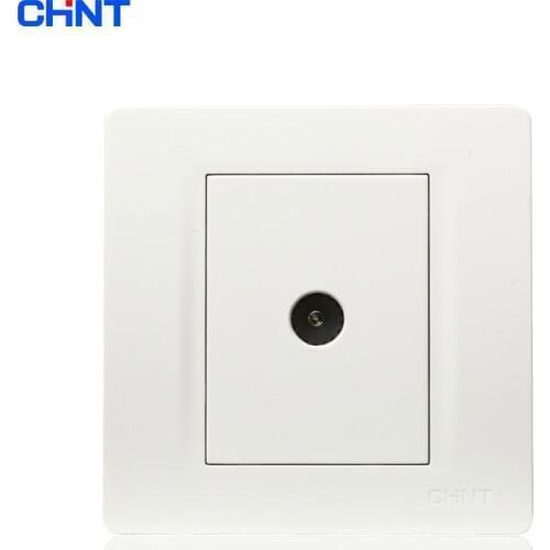 CHINT 86 Type Wall Switch Socket NEW7N Television Socket One Enter One Come Processor Sockets TV Branch Dispenser Socket