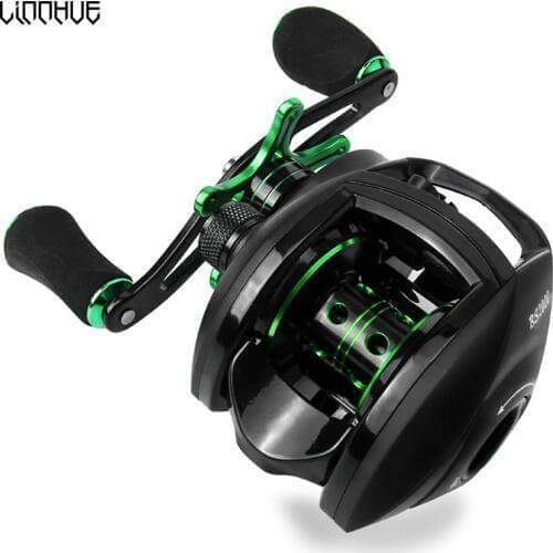 LINNHUE Original Fishing Reel Baitcasting Reel 8.1:1 Fishing Reel 8KG Max Drag Left Right Hand Reel Fishing Saltwater White Bass