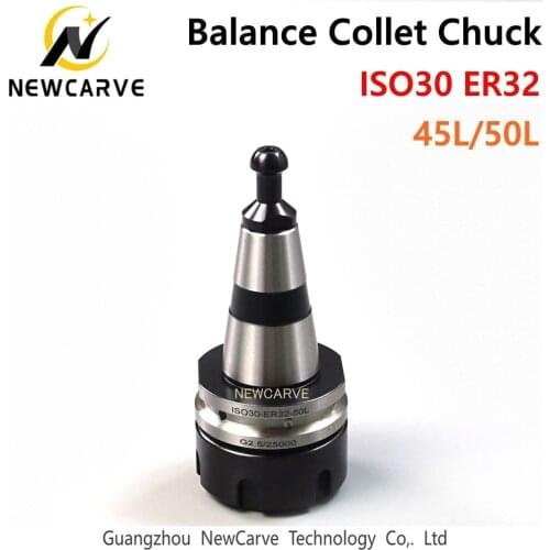ATC Spindle Collet Adapter ISO30 ER32 45L 50L Balance Collet Chuck CNC Tool Holder Stainless Steel with Pull Stud Tool Handle