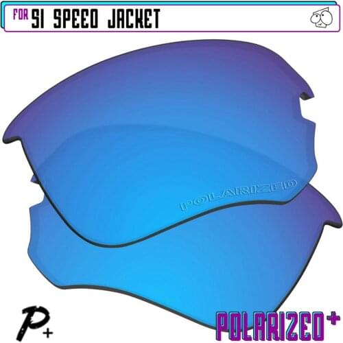 EZReplace Polarized Replacement Lenses for - Oakley Si Speed Jacket Sunglasses - Blue P Plus