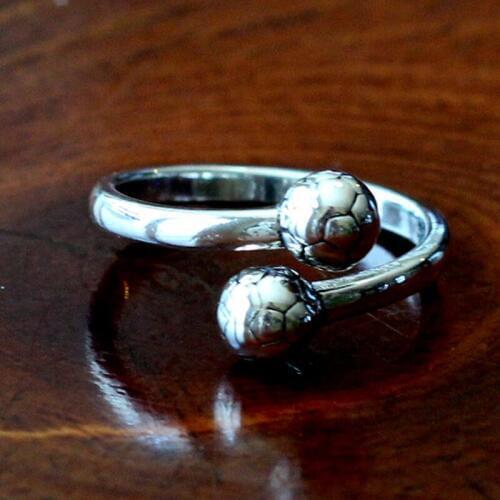Soccer Ring Football Jewelry Adjustable Sports Gift Player