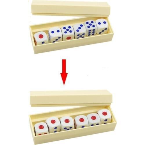 Super dice magic trick Prediction Dices normal dice six dice prediction box 6 die flash change changing effect close up magic