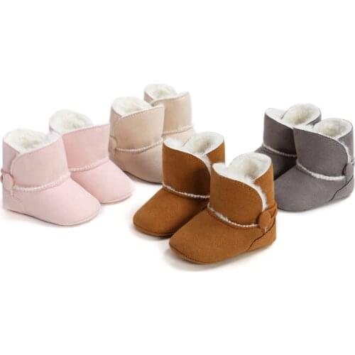 Ma&Baby 0-18M Newborn Infant Baby Girls Boys Snow Boots Warm Plush Ankle Boot Winter Autumn Baby Shoes DD88